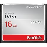 SanDisk Ultra 16GB Compact Flash Memory Card Speed Up To 50MB/s, Frustration-Free Packaging- SDCFHS-016G-AFFP (Label May…