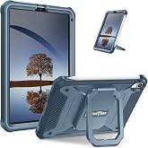 Fintie Shockproof Case for iPad mini 7th Generation (A17 Pro) / mini 6 8.3" | Tuatara Magic Ring, 360 Degree Rotating Stand, Fully-Body Rugged Cover, Built-in Screen Protector, Navy