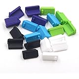 20 Pcs 5Colors Silicone USB Type A,USB Port Standard-A Female Anti Dust Cover Plugs Protector Stopper Cap for Desktop PC Lapt
