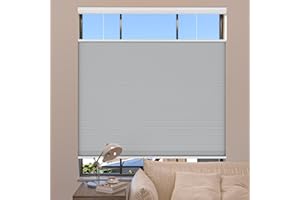 MYshade Top Down Bottom Up Shade Cordless Cellular Shades Blackout Blinds for Indoor Windows Room Darkening Window Blinds & Shades Easy to Install 39" W X 72" H (Grey)