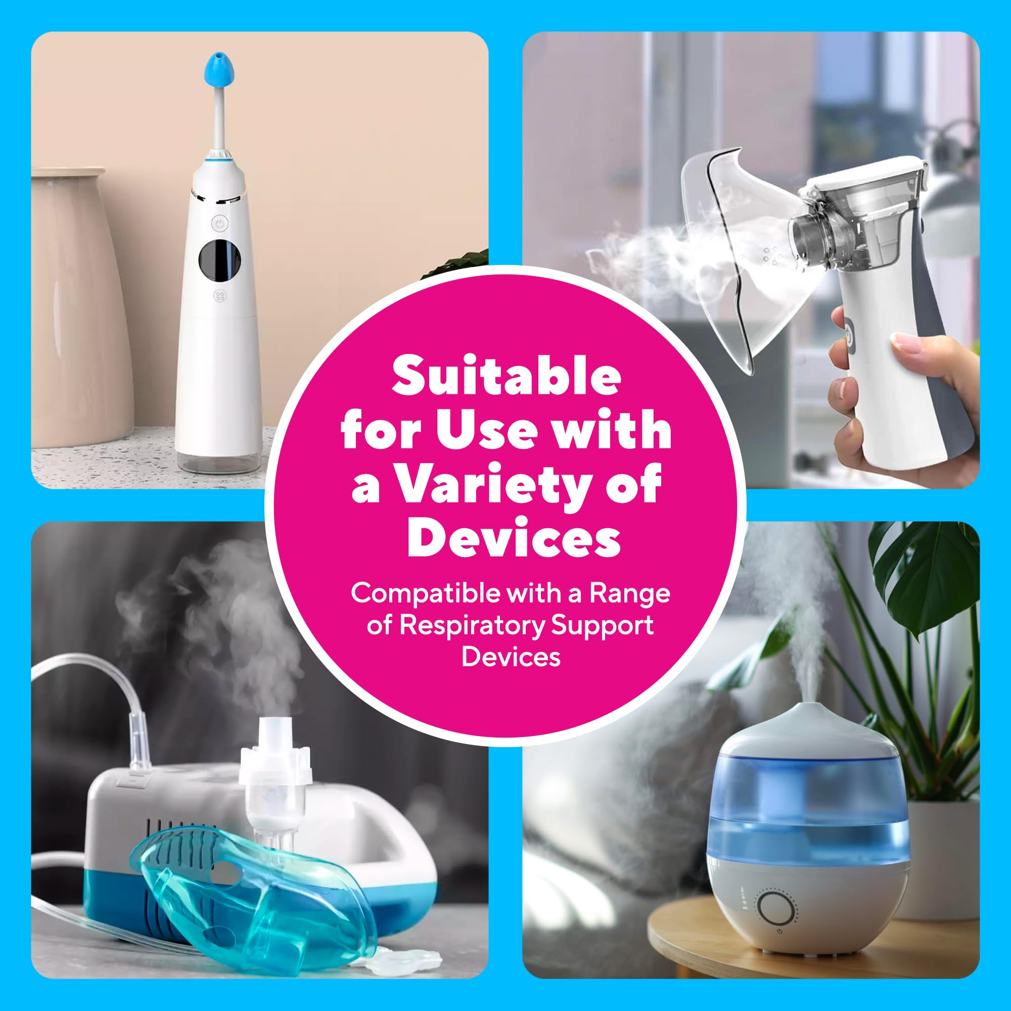 NAVEH PHARMA RSV Gentle Respiratory Relief: Baby-Friendly 3% Hypertonic Saline Solution for Nebulizer | Soothing Inhalation for Little Ones | 25 Vials x 5ml | Easy Clearing of Tiny Lungs & Congestion