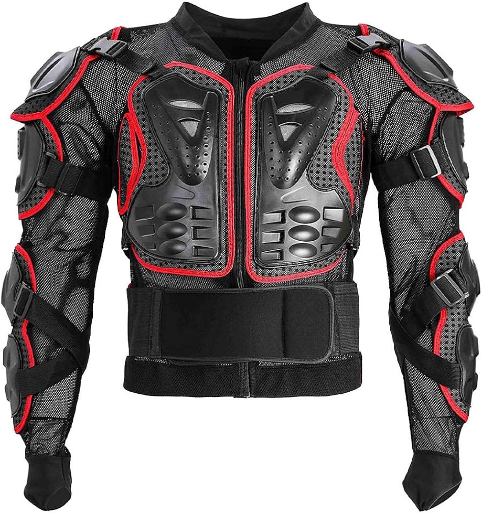 CLISPEED Moto Armure Complète Du Corps Veste de Protection de La Colonne Vertébrale Équipement