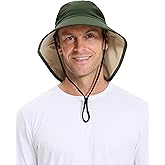 Solbari Unisex Trekker Sun Hat UPF 50+, Legionnaire Style Neck Coverage, Lightweight & Adjustable Fit for Hiking & Travel