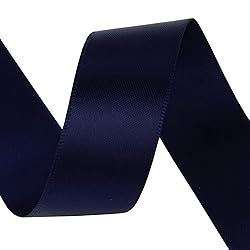 VATIN Double Face Deep Navy Blue Satin Ribbon