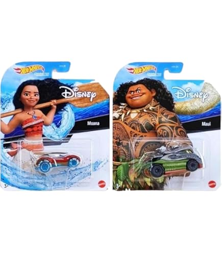 Amazon.com: Hot Wheels Moana - Character Cars (2018) : Toys