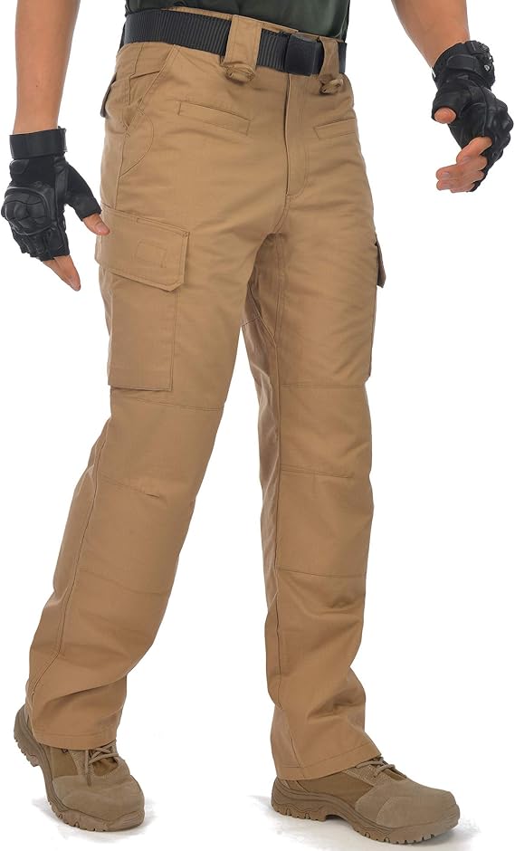 elastic waist cargo work pants