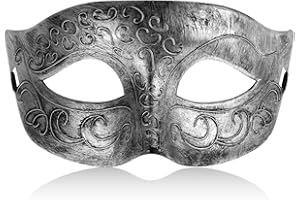 Gjinxi Masquerade Mask for Men Venetian Vintage Retro Carnival Cosplay Character Half Masks Party Halloween Mardi Gras