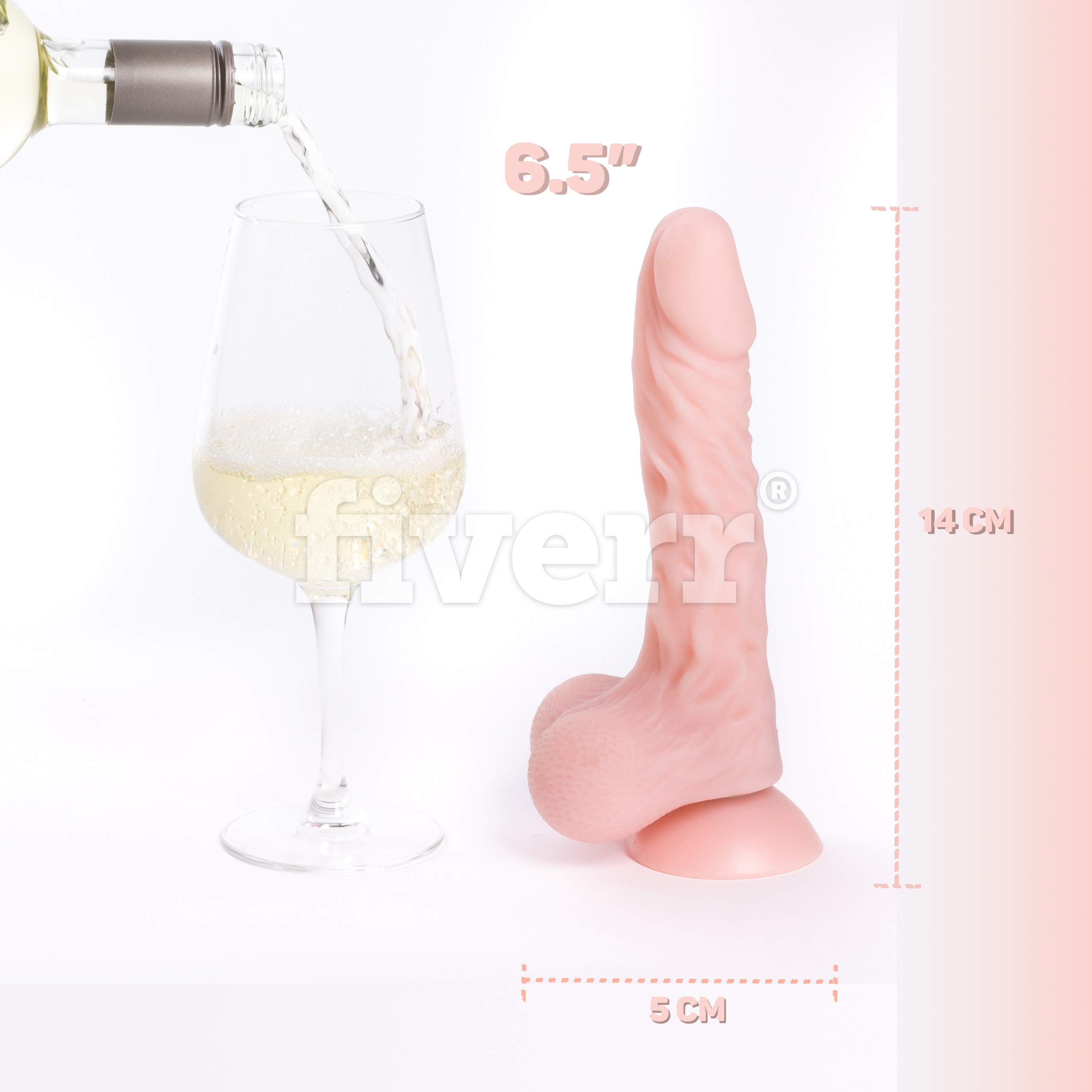 Realistic Dildo LEO4U. Best Penis Sex Toy with VACUUM-CUP & INNER LUBRICANT. Unique Flexible Skin- Hands Free Exclusive Penis Design(pic.2) FDA & CE. Enhance Your Satisfaction Now!