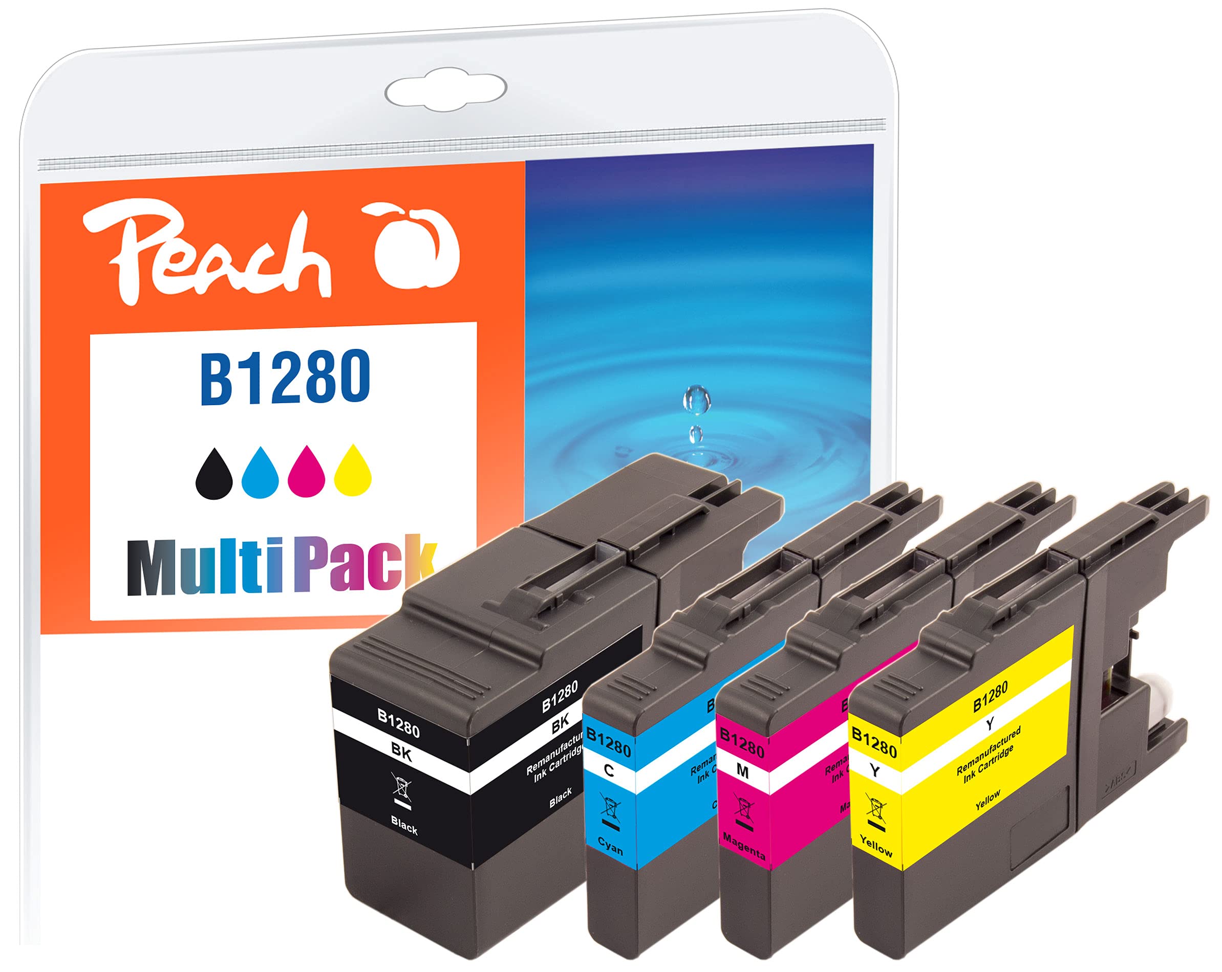 Peach PI500-74 Multi Pack XL Filling Cartridge for Brother LC-1280