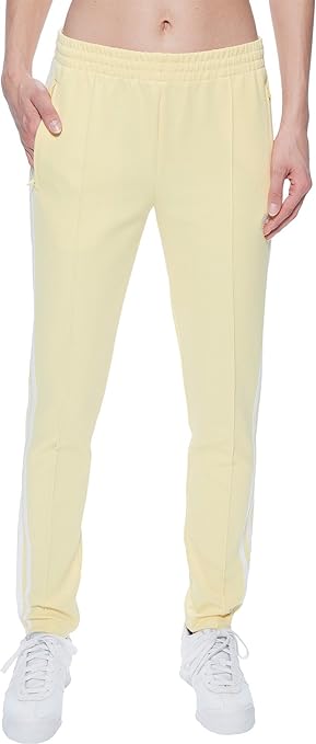 adidas sst track pants yellow