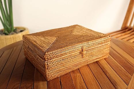 Amazon アタ 蓋付収納ケース 収納ボックス 小物入れ アジアン雑貨 収納ケース ボックス オンライン通販