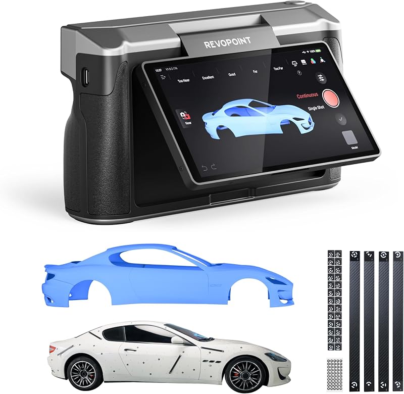 Revopoint MIRACO Plus 3D Scanner with Photogrammetry, 2K AMOLED, 20fps, 0.02mm