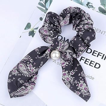 Snake Bow Elastic Scrunchies Women Hair Ties Stretch Ponytail Hair