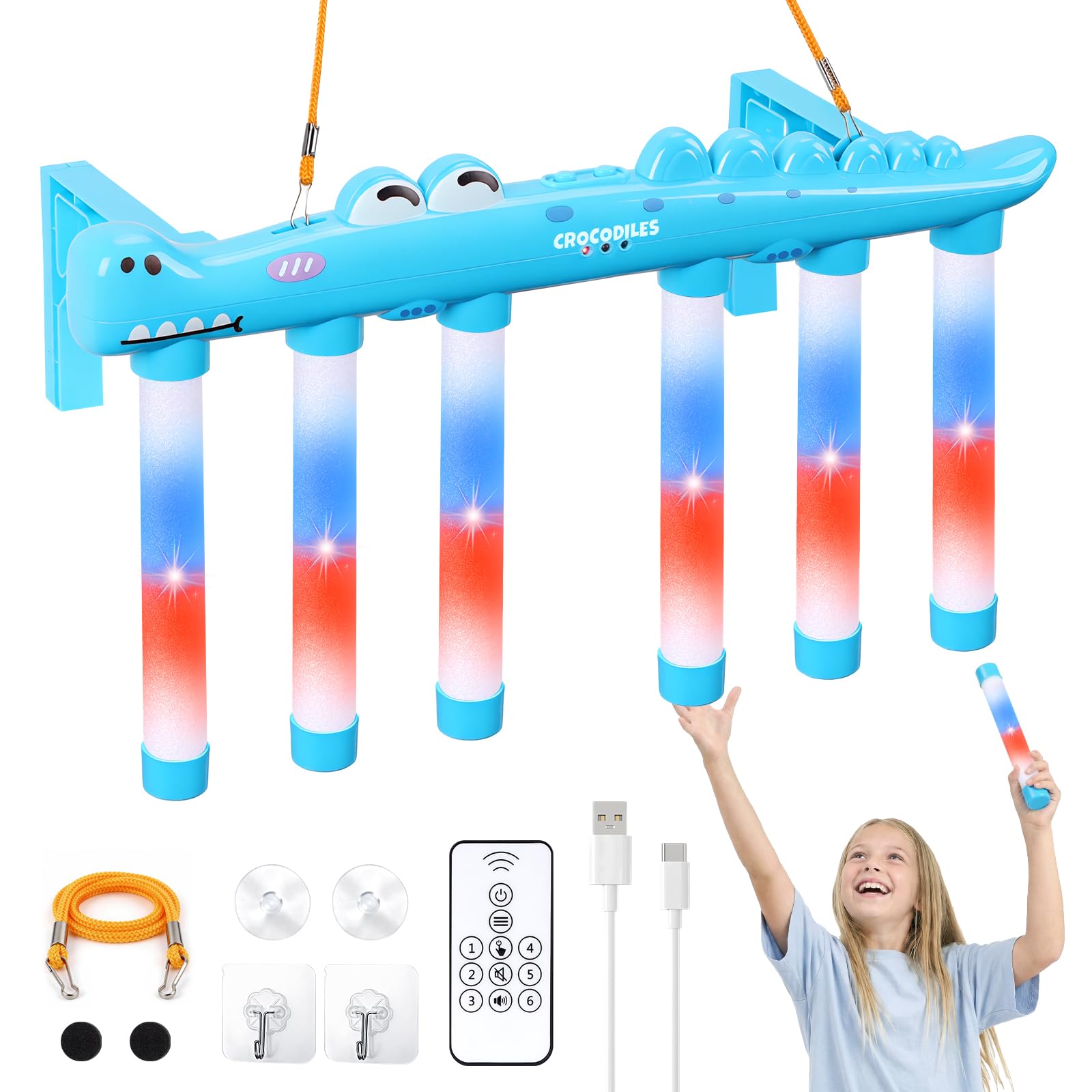 Catching Sticks Game Remote Control Falling Sticks Catching Game Reaction Training Game with Music Lights and Voice Prompts 3 Dropping Speeds Hand-Eye Coordination Drop Sticks Gift for Teens Adults