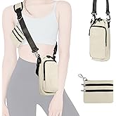 Insulated Water Bottle Carrier with Adjustable Strap - 25/32/40 oz Water Bottle Crossbody Bag with Small Purse for Hiking, Gym, Travel