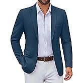 COOFANDY Men's Casual Blazer Lightweight Sport Coats Two Buttons Slim Fit Suit Jacket for Business Wedding Dress