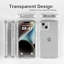 Follaroma for iPhone 14 Case, Heavy Duty Shockproof