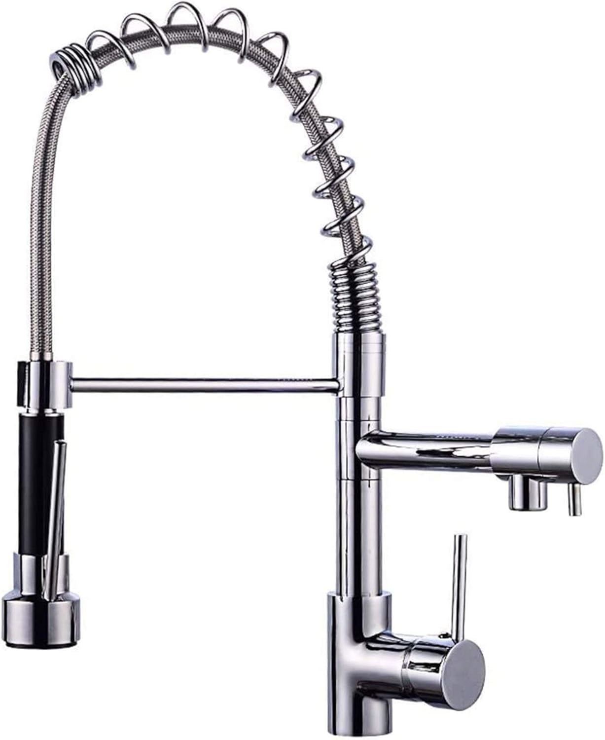 NJOLG Grifos de Cocina giratoria Primavera extraíble Mezclador de