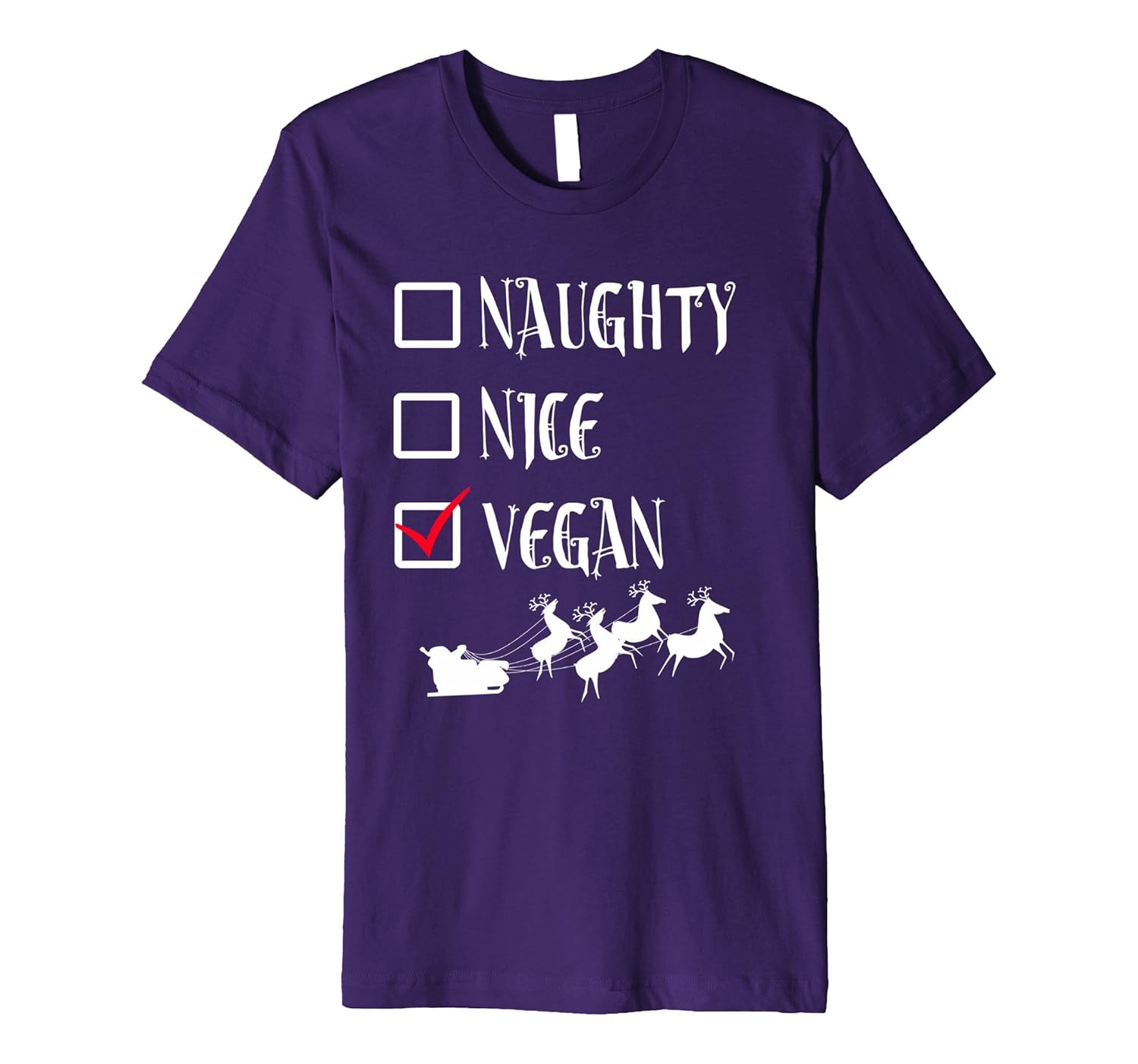 UGLY CHRISTMAS SWEATER SHIRT Santa Party VEGAN Vegetarian-ANZ