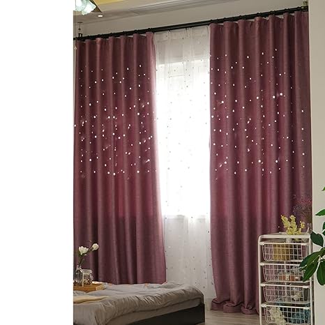 Amazon Com Xiaojingly Blackout Curtains Sun Protection Cotton