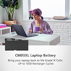 COWOOGMZ CM03 CM03XL Battery Replacement for HP