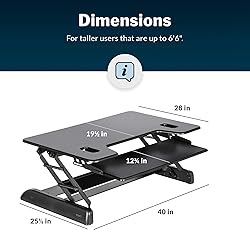 Vari VariDesk Tall 40- 2-Tier Standing Desk