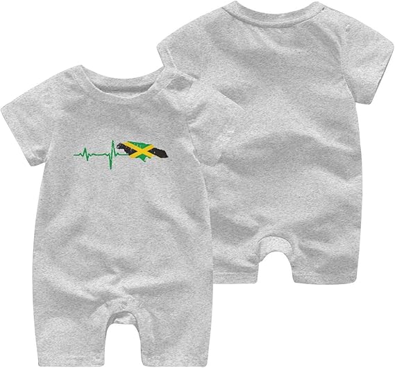 Amazon Co Jp ハートビートジャマイカの国旗 ベビー用 ロンパース カバーオール 半袖ロンパース 女の子 男の子 肌着 ベビー服 夏 可愛い 赤ちゃん クライミングスーツ 子供服 新生児 0 2t 2019新品 服 ファッション小物