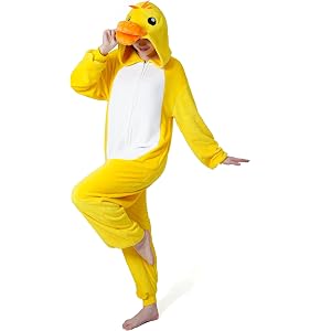 WHKFW Adult Halloween Animal Onesie Cosplay Costume One-Piece Pajamas | Adult Animal Onesie Costume,Halloween Funny Cosplay P