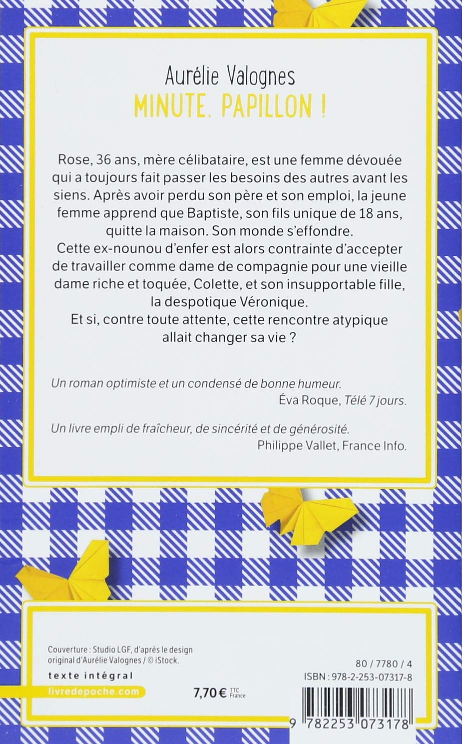 Minute Papillon Litterature French Edition Valognes Aurelie 9782253073178 Amazon Com Books