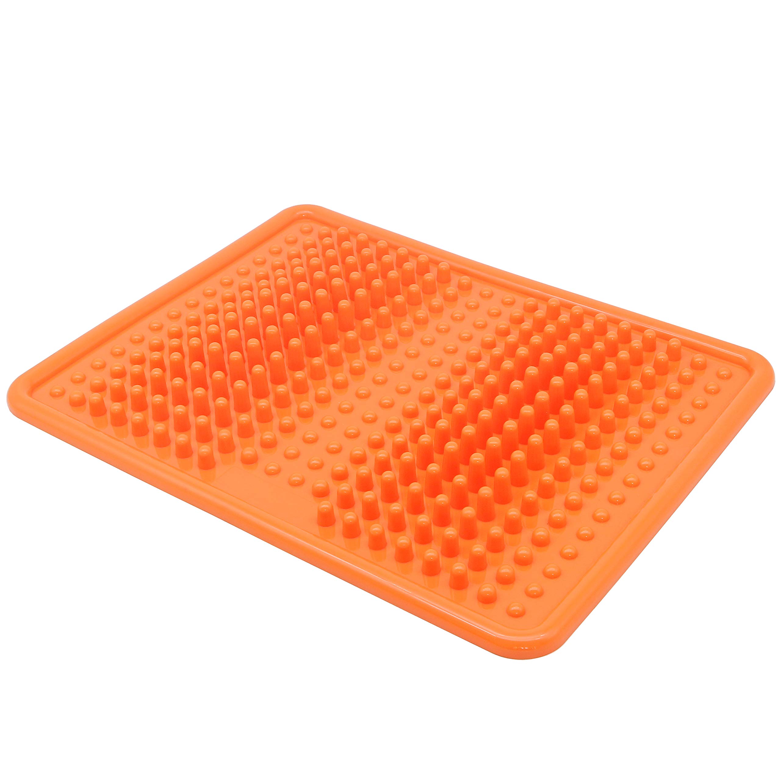Photo 1 of Foot Massager Mat, Acupressure Relaxation Reflexology Mat for Plantar Fasciitis, Heel, Arch Pain & Stress (Orange)