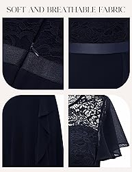BeryLove Prom Dresses for Women Wedding Guest Ruffe