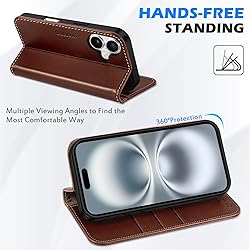SHIELDON Wallet Case for iPhone 16 Plus 5G