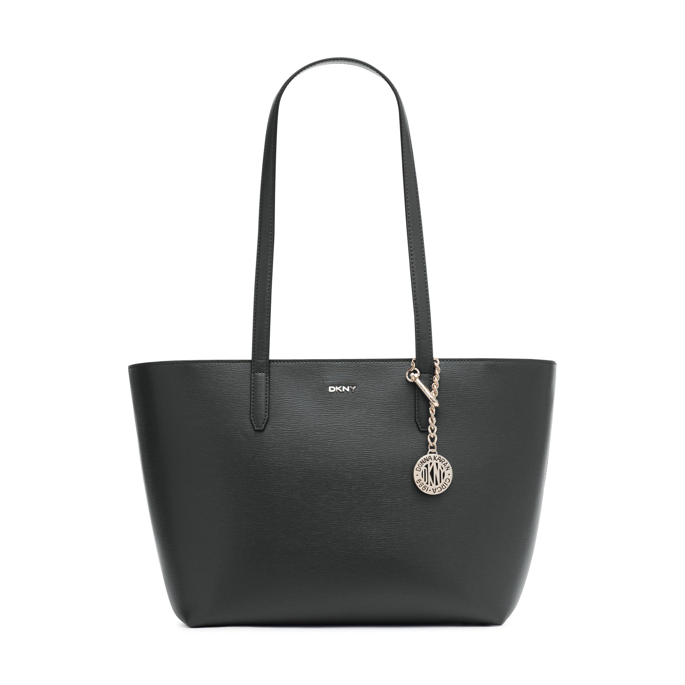 DKNY womens Dkny Bryant Md Tote, Black/Gold, One Size US