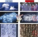 FANSIR Curtain Fairy Lights 300LED USB 3m x 3m 8 Modes Remote IP44 view 3