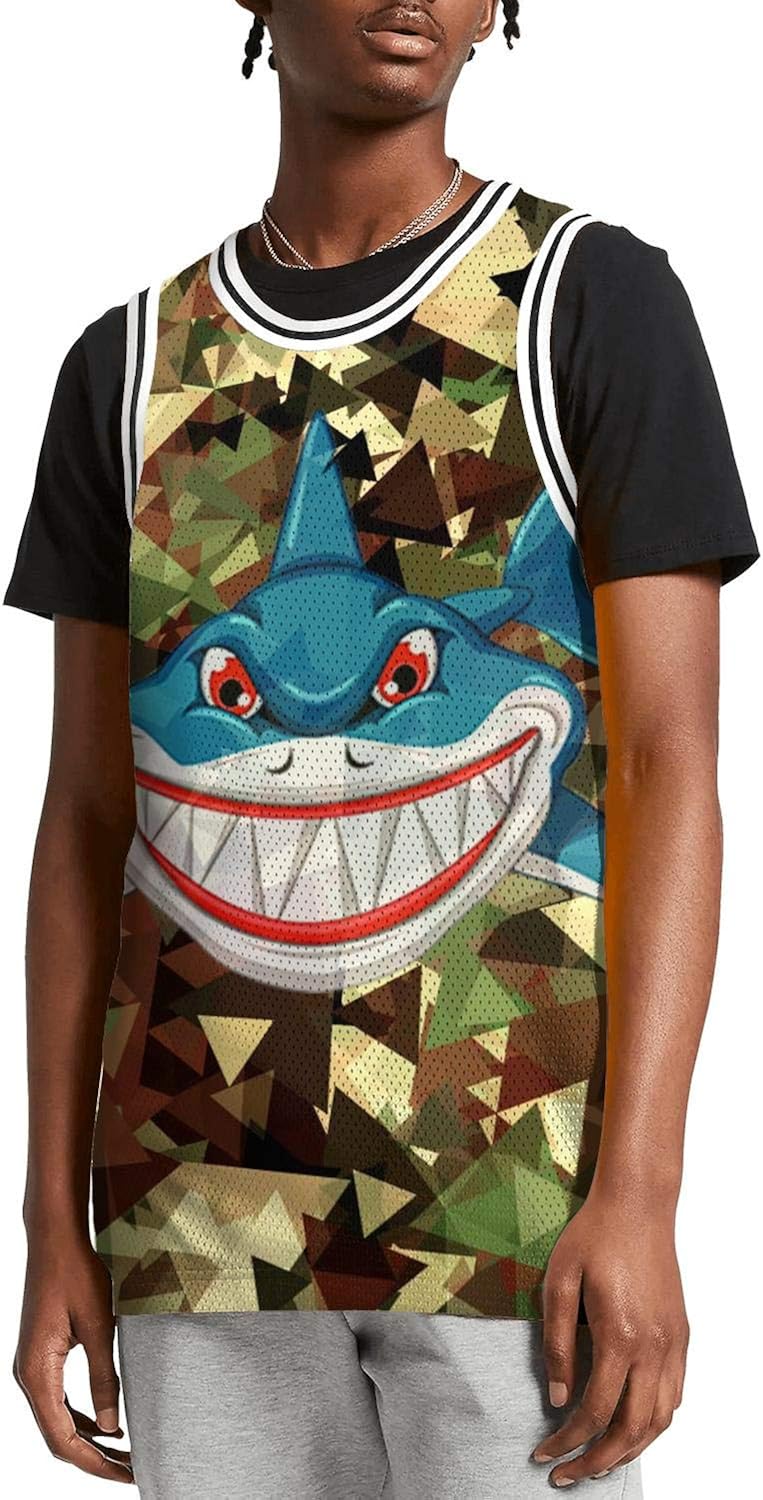 HSJOTT Mens Basketball Jersey Retriever Dog Tank Tops Jerseys Sleeveless Vest