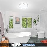 Defurhome 18W LED Ceiling Light 1500LM IP54 Square Flush Mount 5000K view 6