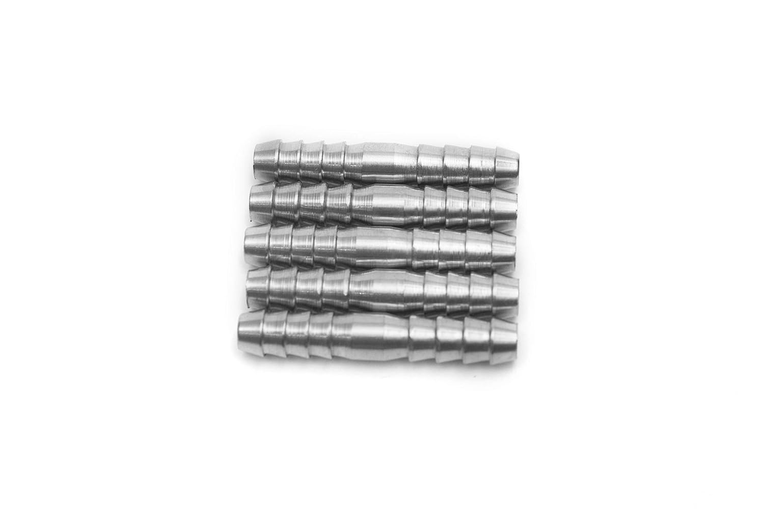 LTWFITTING Bar Production Stainless Steel 316 Barb Splicer Mender 1/4" Hose ID Fitting Air Water Fuel Boat (Pack of 5)