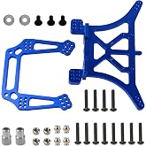Vgoohobby Aluminum Alloy Front &amp; Rear Shock Tower Mounts 2WD Upgrade Parts Compatible with Traxxas 2WD Slash Rustler VXL Bandit XL5 1/10 RC Car (Blue)
