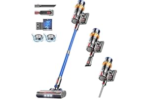 NADALY Cordless Vacuum Cleaner, 550W/45Kpa Vacuum Cleaner for Home, Up to 65Mins Runtime Stick Vacuum, Anti-Tangle & Auto Mode Lightweight Vacuum, Wireless Vacuum for Pet Hair Carpet Hardwood Floor