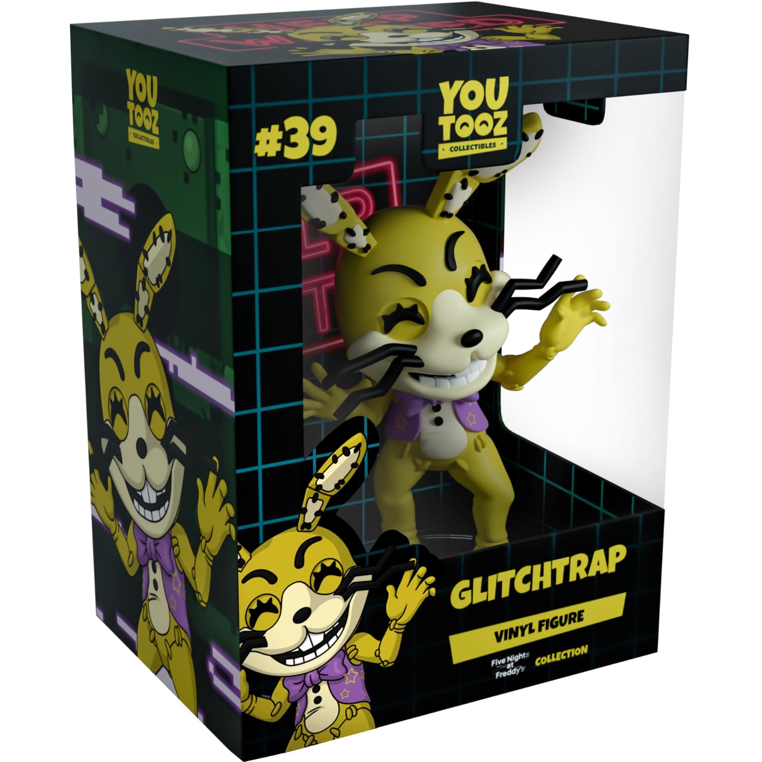 Youtooz: Glitchtrap 12 cm Vinyl Figure, Official FNAF Collection from The Five Nights at Freddys Collection [Ages 15+ ]