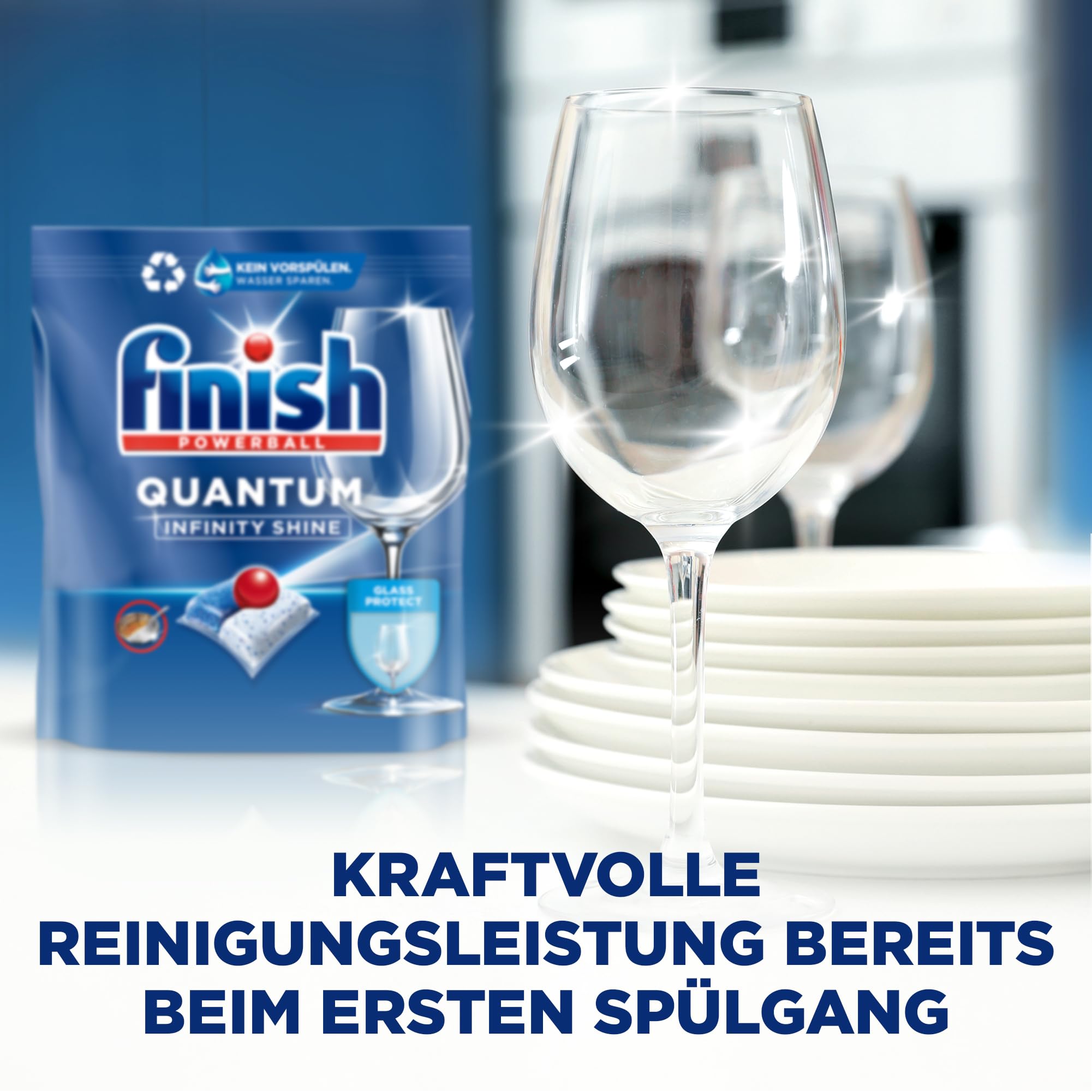 Finish Quantum Infinity Shine Spülmaschinentabs – kraftvolle Reinigung, Fettlösekraft und Glanz – 83 Finish Caps 7