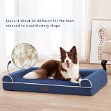 WESTERN HOME Large Orthopedic Dog Bed with Removable Cover Navy view 2