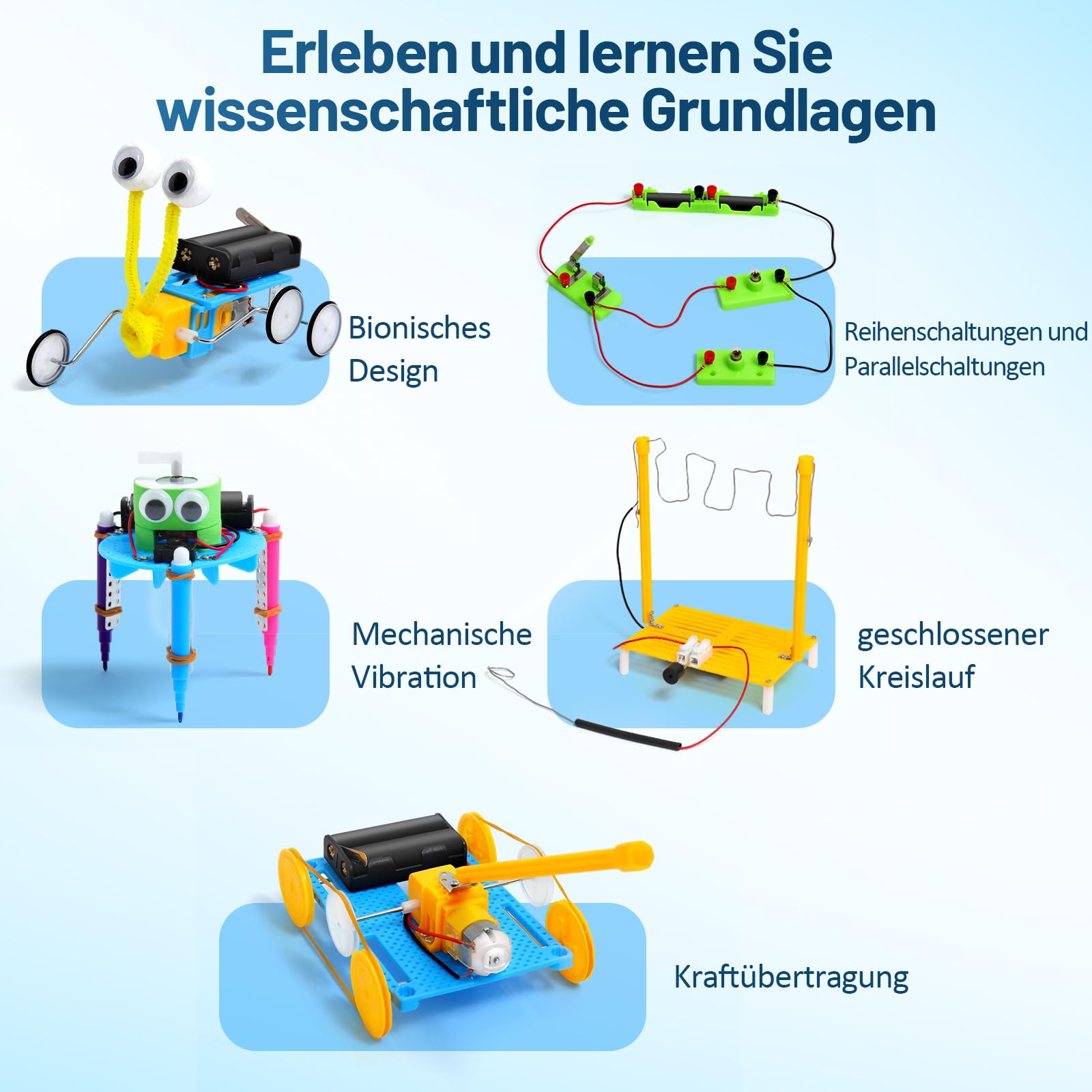 Experimente für Kinder ab 8 9 10 11 12 13 14, Elektronik Baukasten, Experimentierkasten, Elektro Baukasten für Kind, Bausatz Kinder Elektro Spielzeug Geschenke ab 8 9 10 11 12 13 14 Jahre Jungen 6