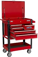 Sealey Heavy Duty 5 Drawer Tool Parts Trolley Lockable Top Mobile Workshop view 6