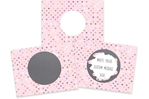 My Scratch Offs 20 Pack Mini Pink Heart DIY Valentine's Day Party Scratch Off Cards & Stickers a Surprise for Custom Love Not