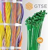 GTSE 100 Pack Green Cable Ties 200mm x 2.5mm Premium Nylon Zip Ties view 4