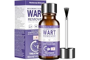 Calpol Wart Remover, Maximum Strength Salicylic Acid Liquid Fast-Acting for Plantar, Common and Flat Wart Removal Treatment, Safe for Children and Adults