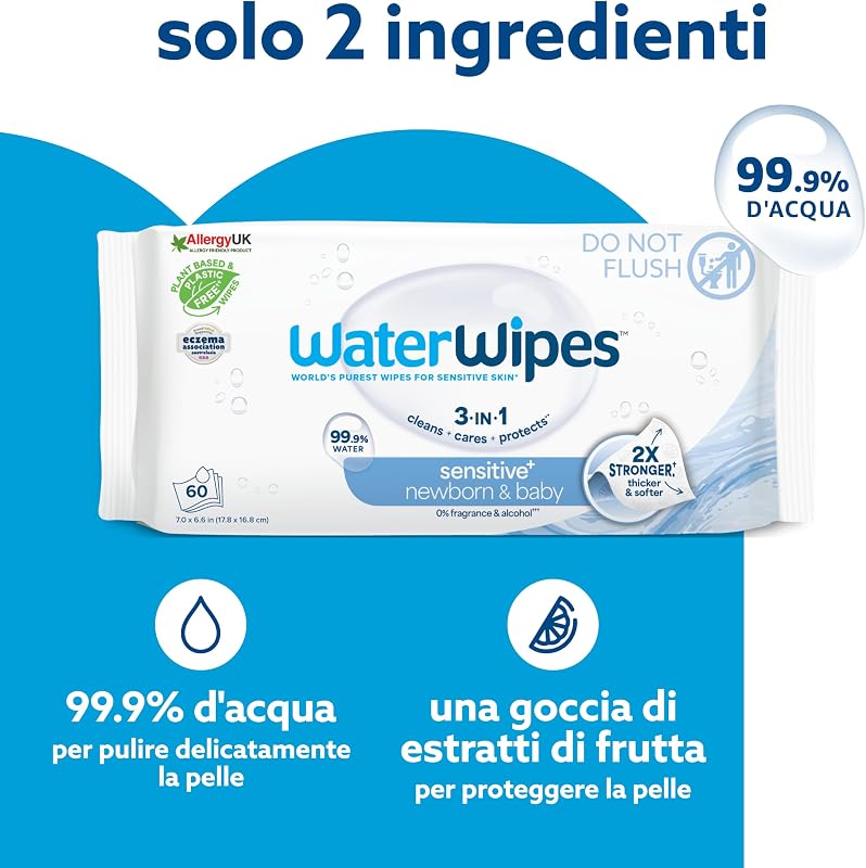 Sensitive+ Newborn & Baby Wipes, 9 Confezioni