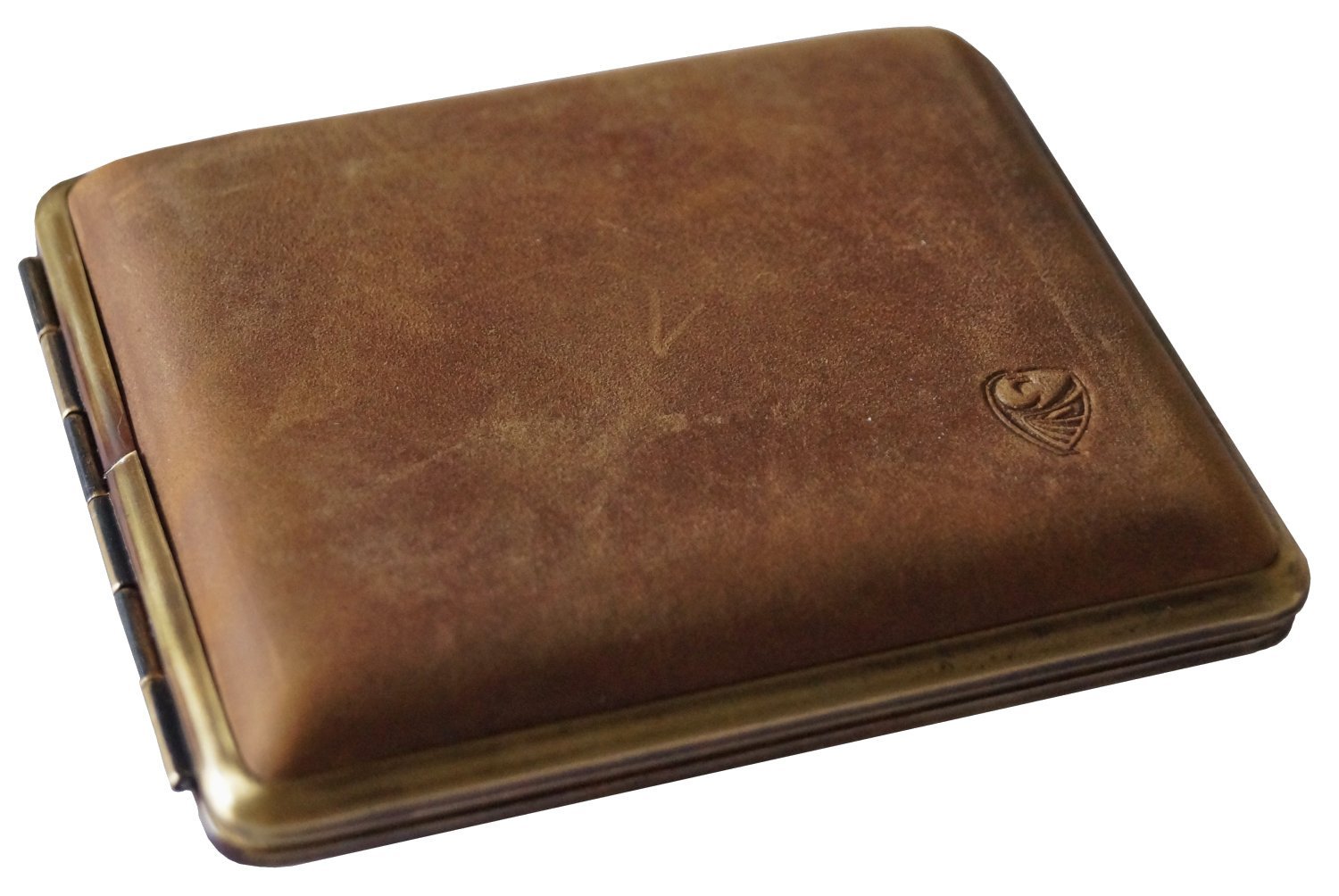 GERMANUS Cigarette Case: "Wild Bull", Made in Germany