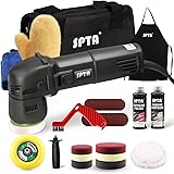 SPTA Buffer Polisher, Orbital Car Polisher 3 Inch 10mm/780W Variable Speed Orbit Dual Action Polisher Auto Detailing Tools wi